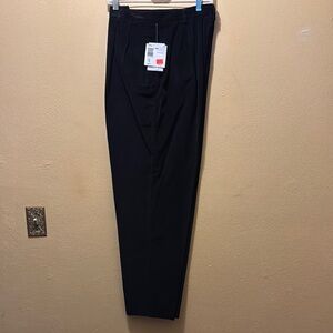 Liz Claiborne Black Corduroy Trousers, Sz 16